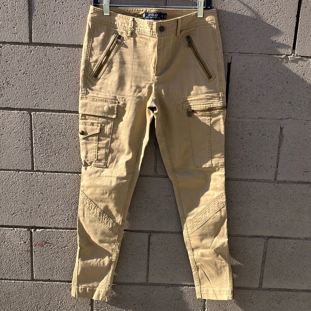 Polo by Ralph Lauren Tan Straight Leg Cargo Pants